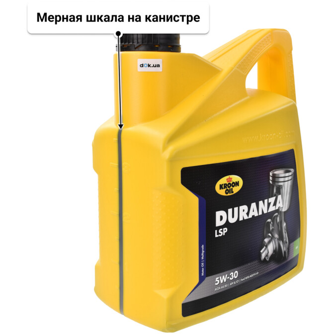 Моторное масло Kroon Oil Duranza LSP 5W-30 для Daewoo Lanos 4 л