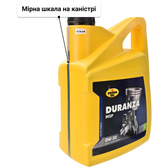 Моторна олива Kroon Oil Duranza MSP 0W-30 5 л