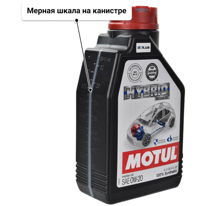 Моторное масло Motul Hybrid 0W-20 1 л