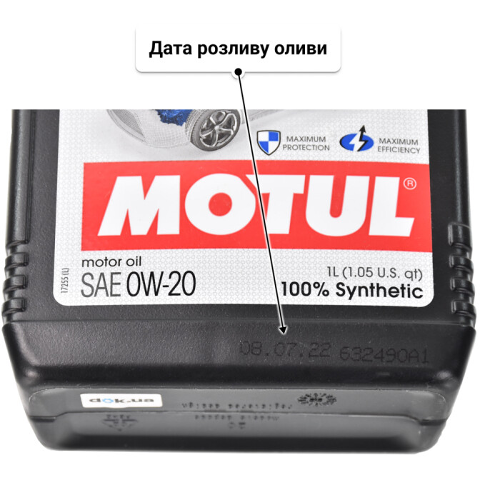 Motul Hybrid 0W-20 (1 л) моторна олива 1 л