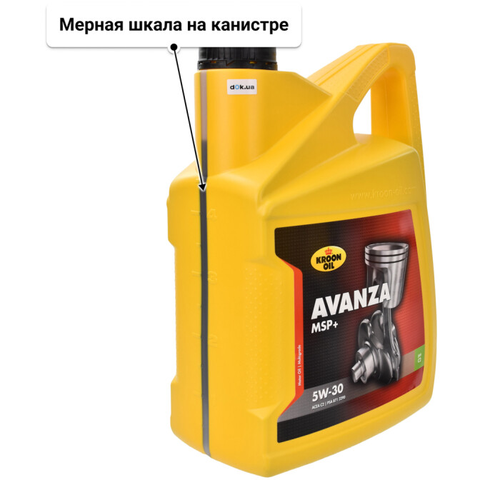 Kroon Oil Avanza MSP+ 5W-30 (5 л) моторное масло 5 л