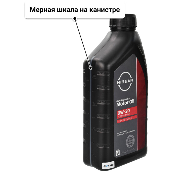 Моторное масло Nissan Genuine Motor Oil 0W-20 0,95 л