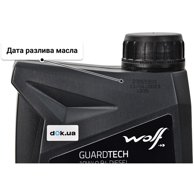 Моторное масло Wolf Guardtech B4 Diesel 10W-40 1 л