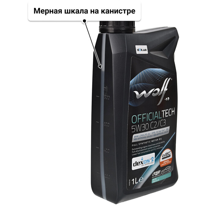 Моторное масло Wolf Officialtech C2/C3 5W-30 1 л