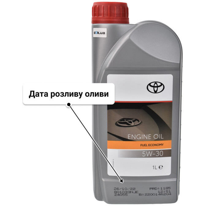 Моторна олива Toyota Fuel Economy 5W-30 для Toyota Sequoia 1 л