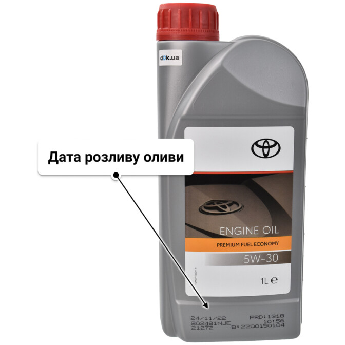 Моторна олива Toyota Premium Fuel Economy 5W-30 1 л