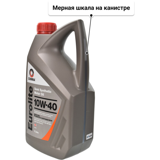 Моторное масло Comma Eurolite 10W-40 для Skoda Rapid 2 л