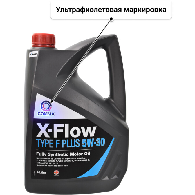 Моторное масло Comma X-Flow Type F PLUS 5W-30 4 л