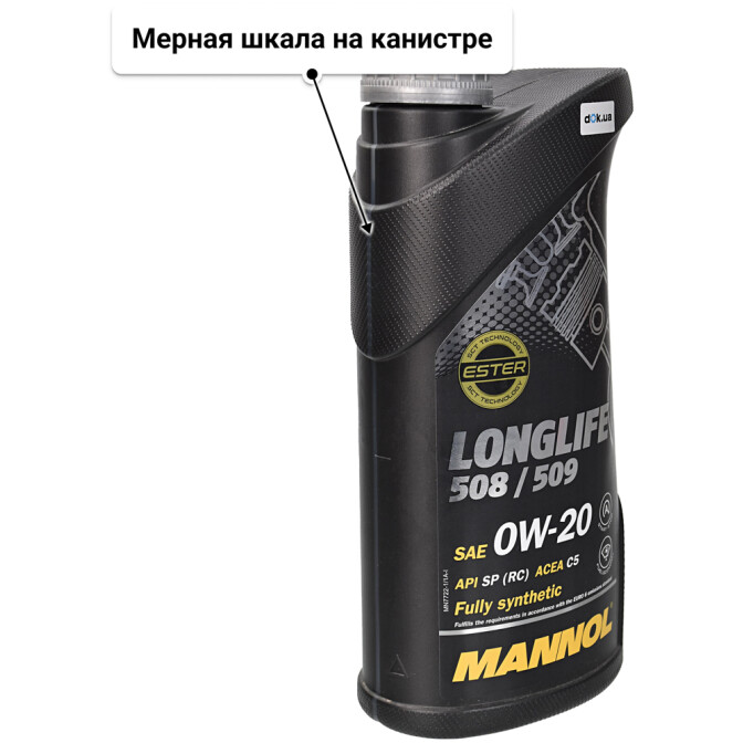 Моторное масло Mannol O.E.M. Longlife 508/509 0W-20 1 л