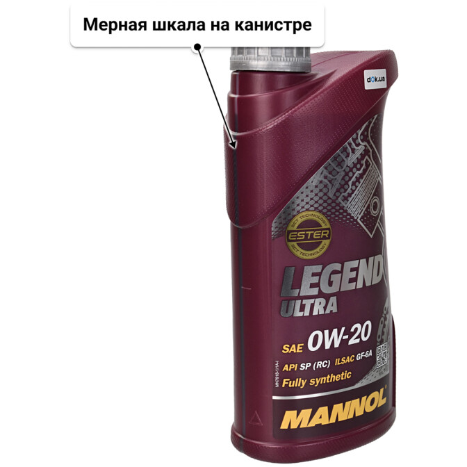 Моторное масло Mannol Legend Ultra 0W-20 1 л