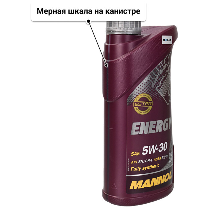 Моторное масло Mannol Energy 5W-30 1 л