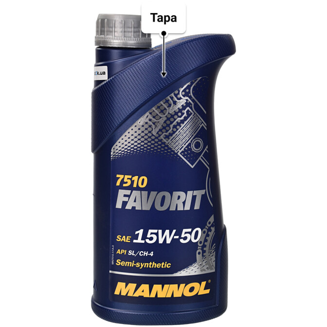 Моторное масло Mannol Favorit 15W-50 1 л