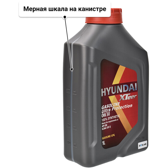 Моторное масло Hyundai XTeer Gasoline Ultra Protection 0W-30 1 л