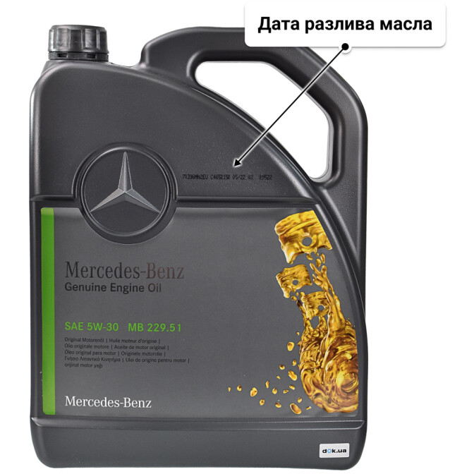Моторное масло Mercedes-Benz PKW-Synthetic MB 229.51 5W-30 для Mercedes B-Class 5 л