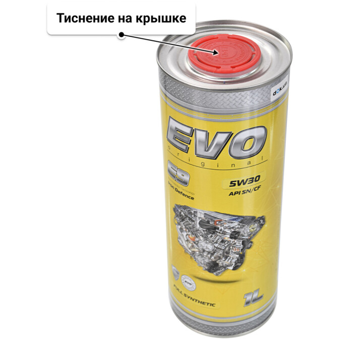 Моторное масло EVO E9 5W-30 для Chrysler 300M 1 л