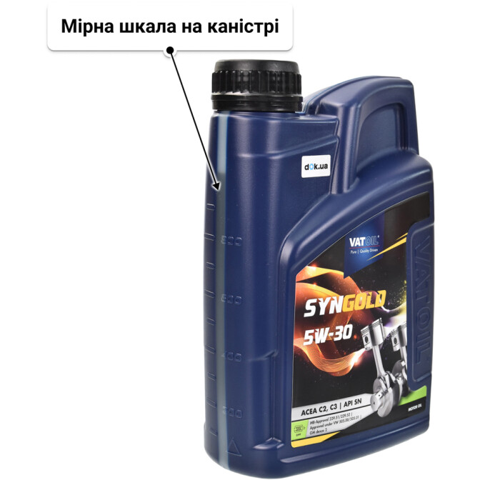 Моторна олива VatOil SynGold 5W-30 1 л