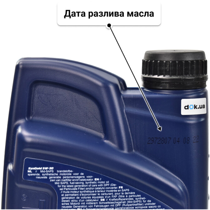 Моторное масло VatOil SynGold 5W-30 1 л
