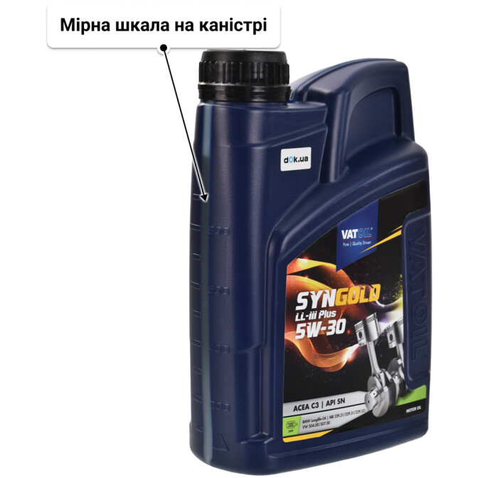 Моторна олива VatOil SynGold LL-III Plus 5W-30 1 л