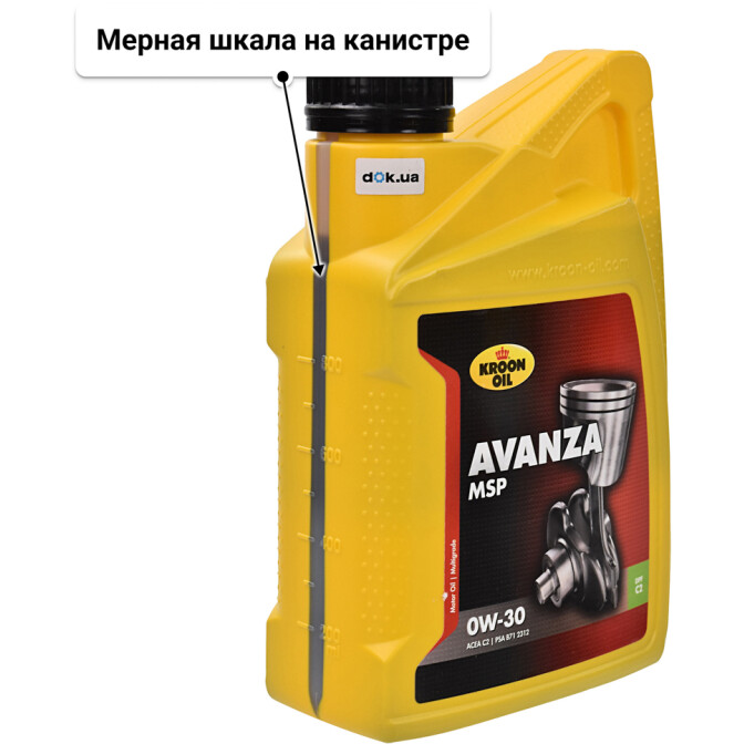 Моторное масло Kroon Oil Avanza MSP 0W-30 1 л