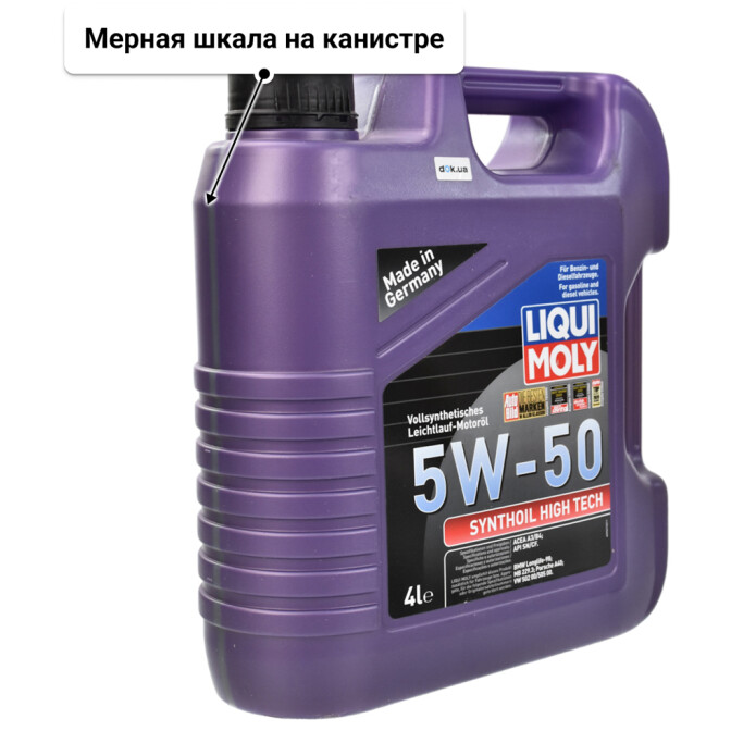 Моторное масло Liqui Moly Synthoil High Tech 5W-50 4 л