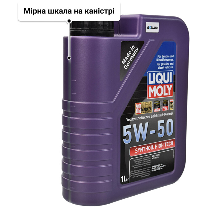 Моторна олива Liqui Moly Synthoil High Tech 5W-50 1 л