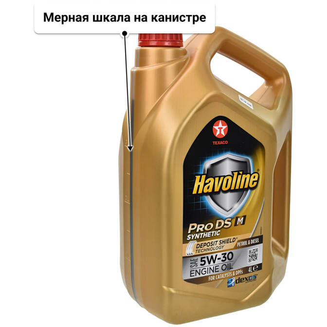 Моторное масло Texaco Havoline ProDS M 5W-30 4 л