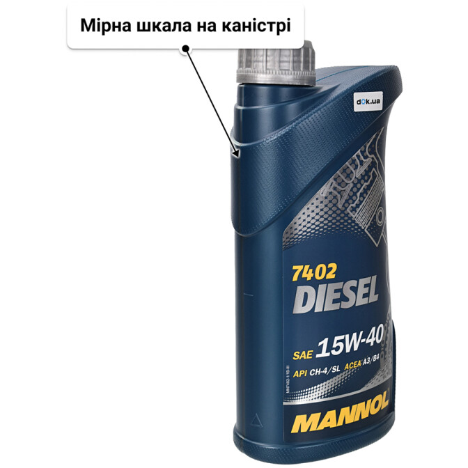 Моторна олива Mannol Diesel 15W-40 1 л