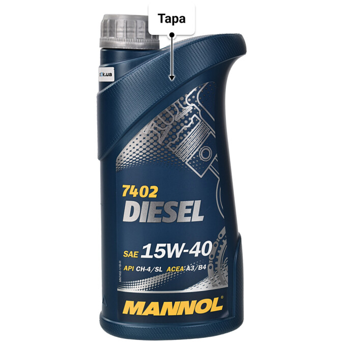 Mannol Diesel 15W-40 моторное масло 1 л