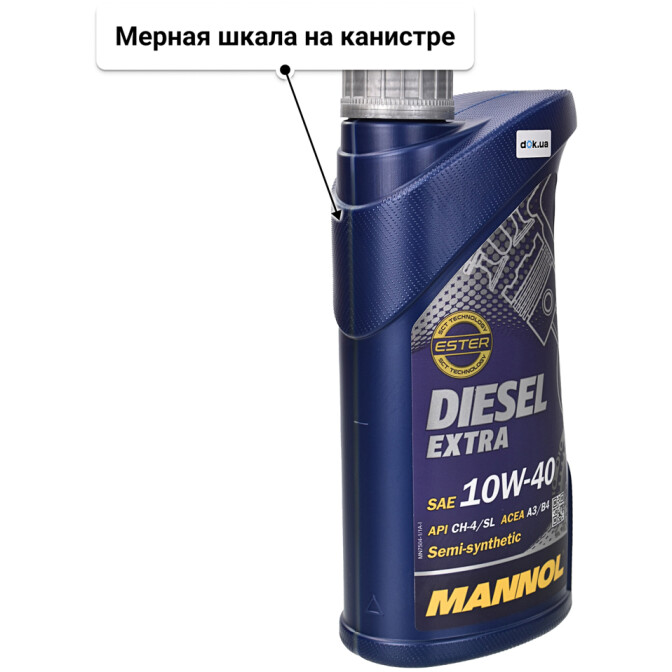 Mannol Diesel Extra 10W-40 моторное масло 1 л