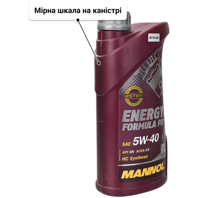 Моторна олива Mannol Energy Formula PD 5W-40 1 л