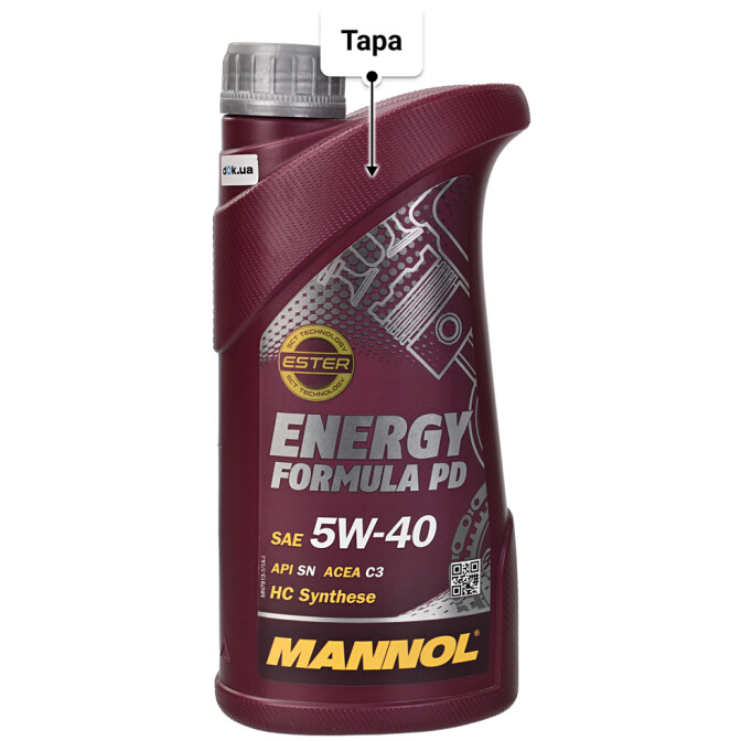 Моторное масло Mannol Energy Formula PD 5W-40 1 л