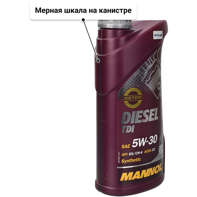 Моторное масло Mannol Diesel TDI 5W-30 1 л