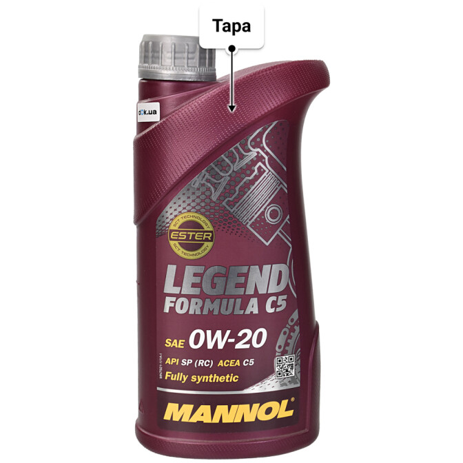 Моторное масло Mannol Legend Formula C5 0W-20 1 л