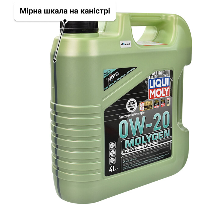 Моторна олива Liqui Moly Molygen New Generation 0W-20 4 л
