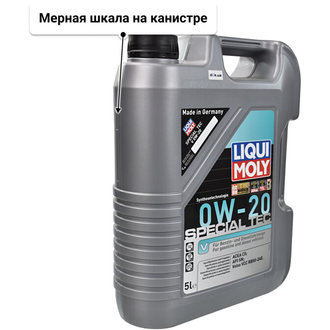 Моторное масло Liqui Moly Special Tec V 0W-20 5 л
