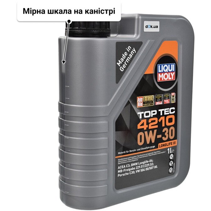 Моторна олива Liqui Moly Top Tec 4210 0W-30 1 л