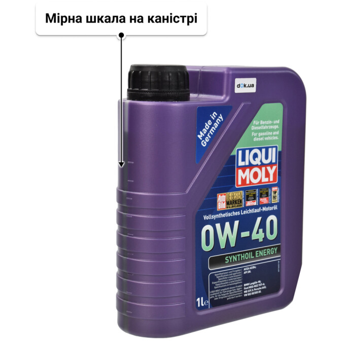Моторна олива Liqui Moly Synthoil Energy 0W-40 1 л
