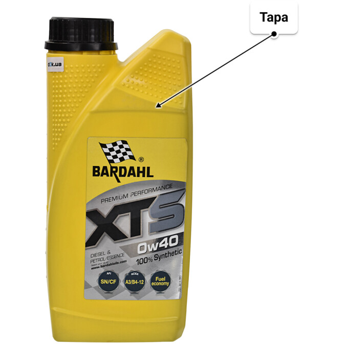 Моторное масло Bardahl XTS 0W-40 1 л