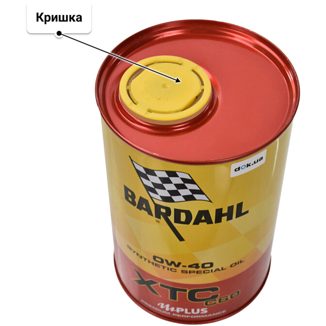 Моторна олива Bardahl XTC C60 0W-40 1 л