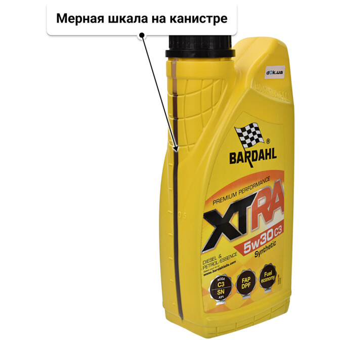 Моторное масло Bardahl XTRA C3 5W-30 1 л