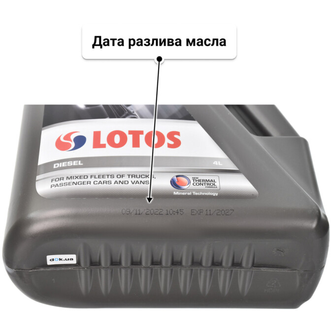 Моторное масло LOTOS Diesel 15W-40 4 л