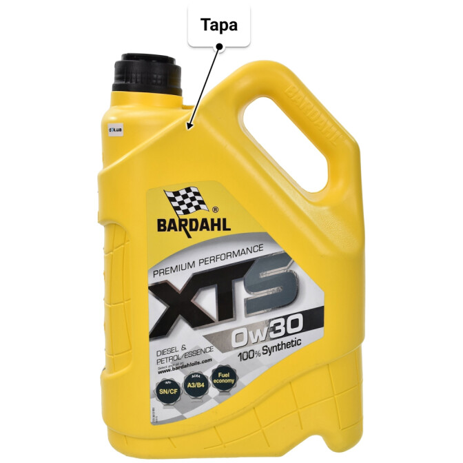 Bardahl XTS 0W-30 (5 л) моторное масло 5 л