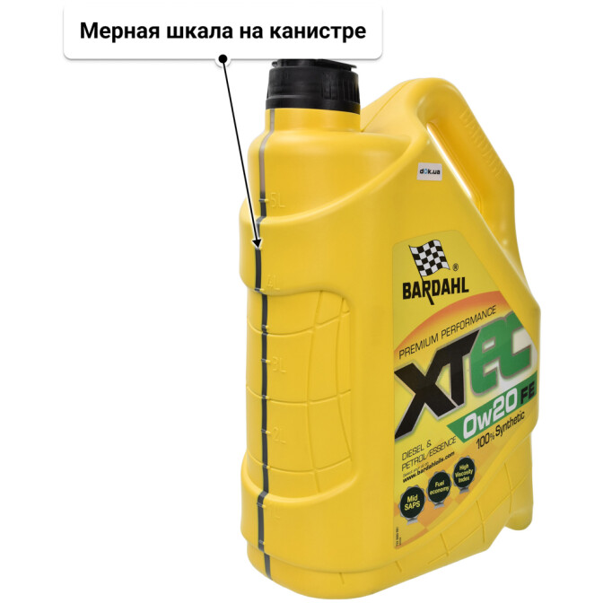 Моторное масло Bardahl XTEC FE 0W-20 5 л