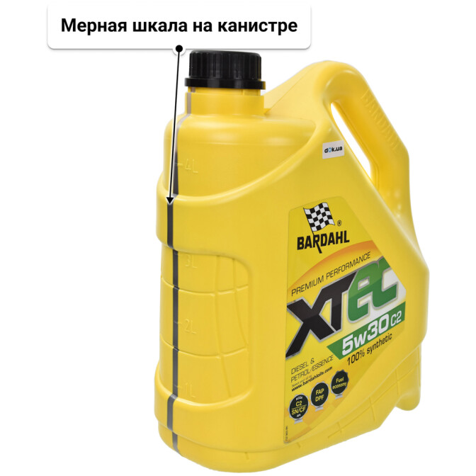 Моторное масло Bardahl XTEC C2 5W-30 4 л