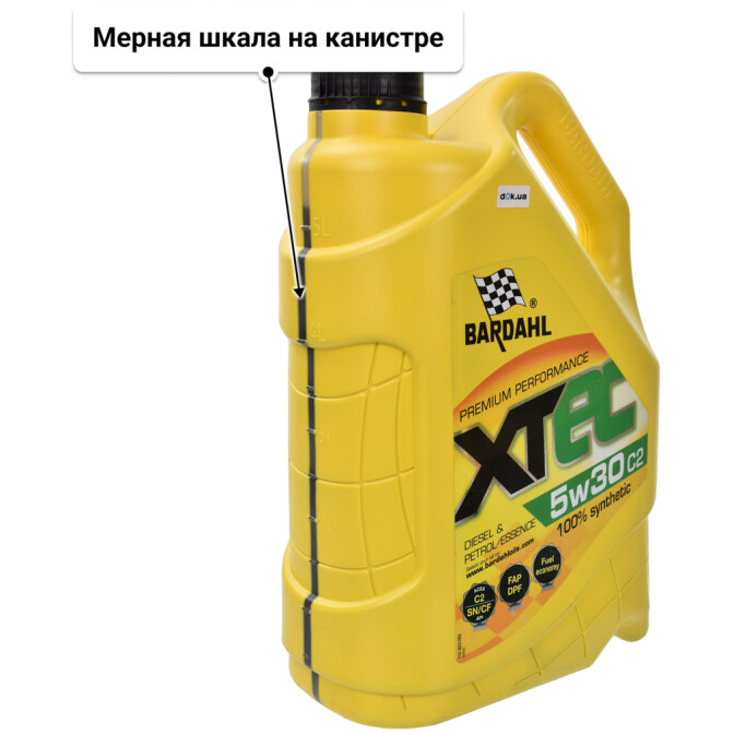 Bardahl XTEC C2 5W-30 (5 л) моторное масло 5 л