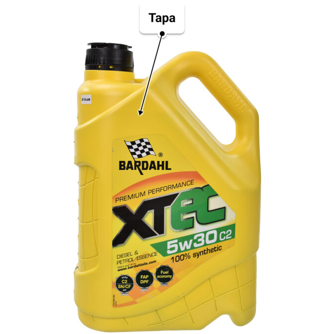 Моторное масло Bardahl XTEC C2 5W-30 5 л
