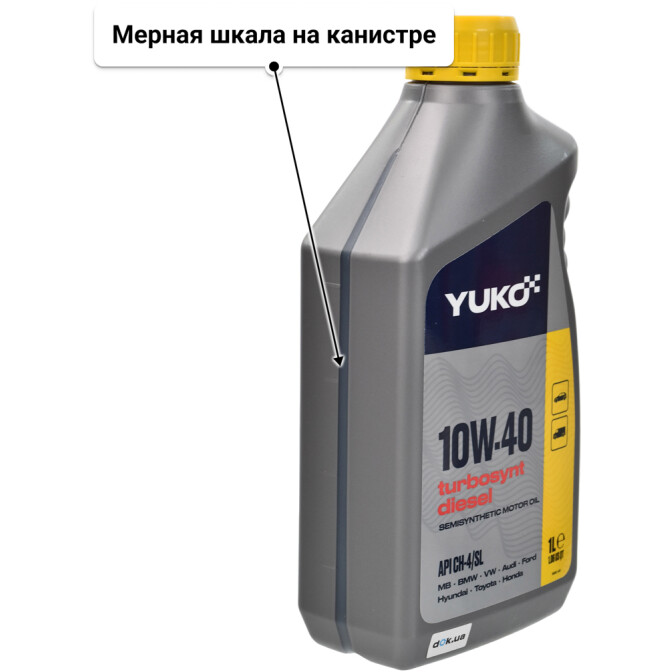 Моторное масло Yuko Turbosynt Diesel 10W-40 1 л