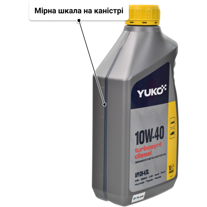 Моторна олива Yuko Turbosynt Diesel 10W-40 1 л