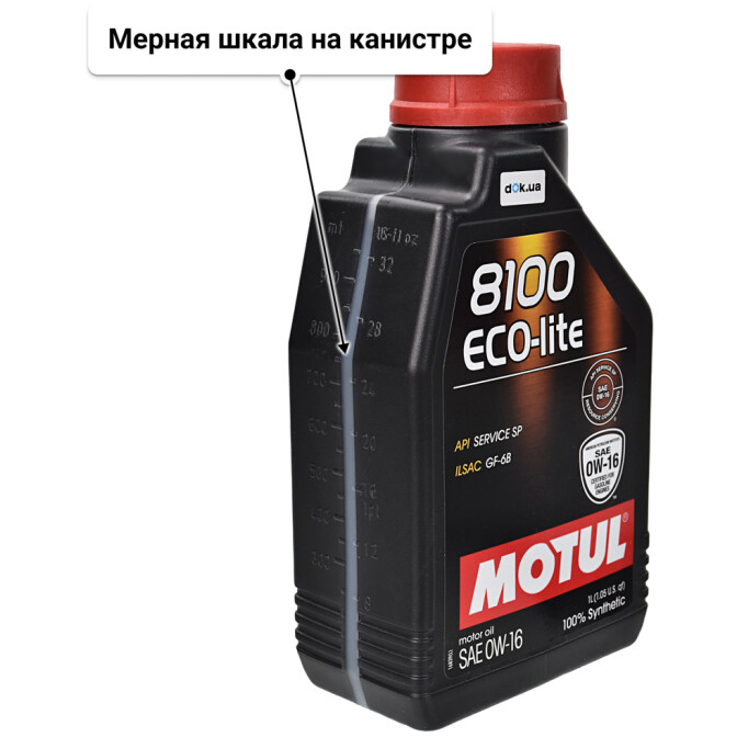 Моторное масло Motul 8100 Eco-Lite 0W-16 1 л