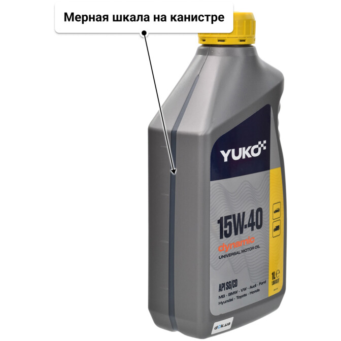 Yuko Dynamic 15W-40 моторное масло 1 л